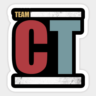 Team CT - The Challenge MTV (Distressed Color) Sticker